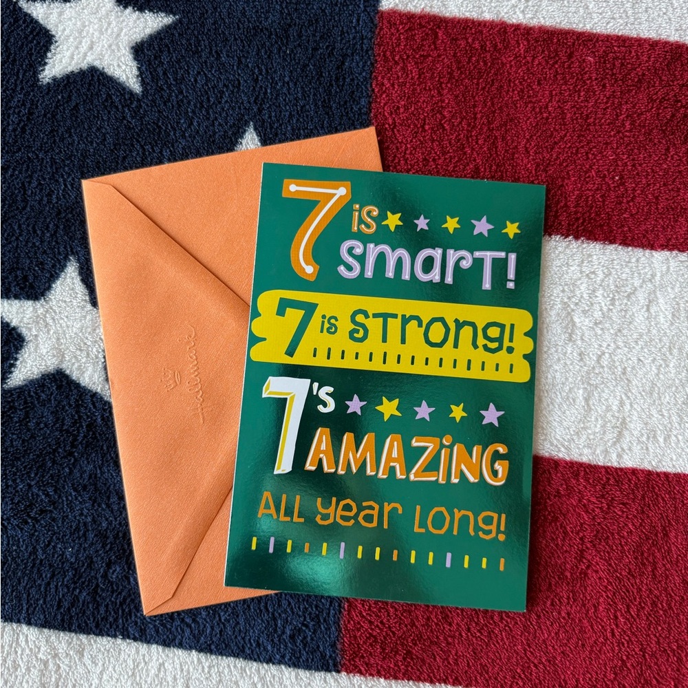 Hallmark 7th Birthday Card